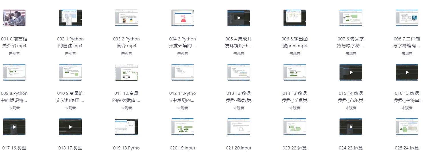 花了两万多买的Python全套教程，入门让到精通开发教程